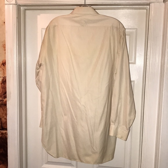 Vintage J.P. Tilford for Harry Rosen Men’s Dress Shirt Cream Size 16 - Picture 7 of 7